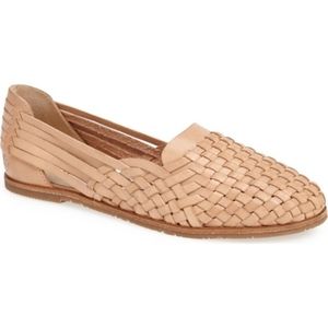 Sam Edelman Tan Woven Leather Huarache Slip On
